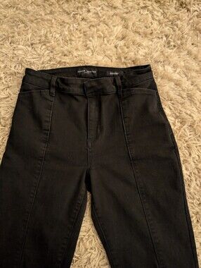 Susan Graver Jeans Black Straight Leg Size 2